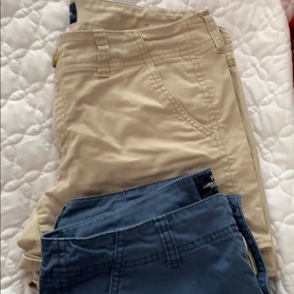 American Eagle Chino Shorts Khaki & Navy Bundle of 2 Sz 8 - Picture 4 of 7
